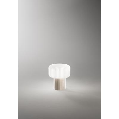 LUMETTO IN VETRO E CERAMICA COL.GRIGIO